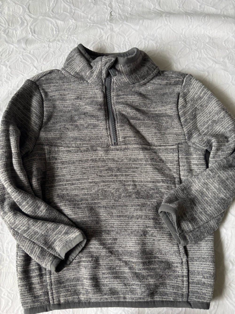 Old Navy Kid’s Heather Gray Zip-Pocket Sweater